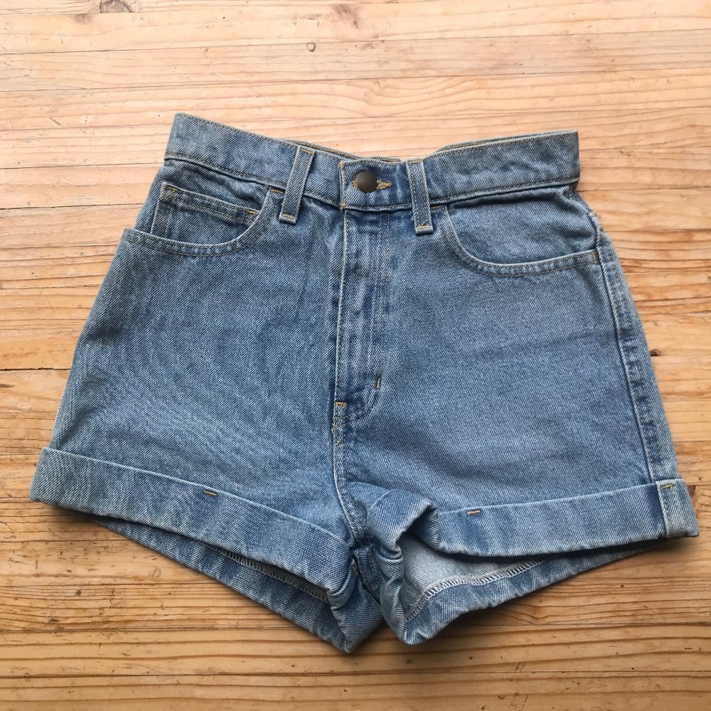American Apparel Jean Shorts - High Waist - Size 26